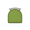 Holland Bar Stool Co 18" Low Back Swivel Vanity Stool, Nickel Finish, Canter Kiwi Green Seat 41118AN009 - alternate 3